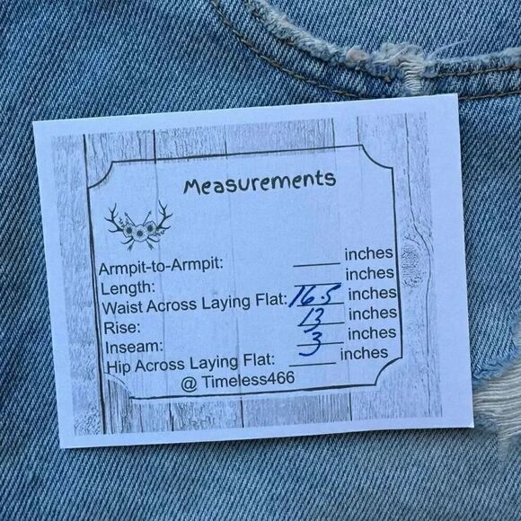 Zara Frayed High Rise Denim Shorts Medium Wash Button Fly Women's SZ 8 #2095 - Picture 7 of 9